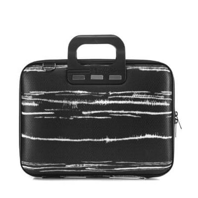 Bolsa Mediobombata Black & White Black + B00003