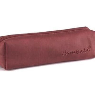 Estuche Bombata Denim Pen Case Burgundy