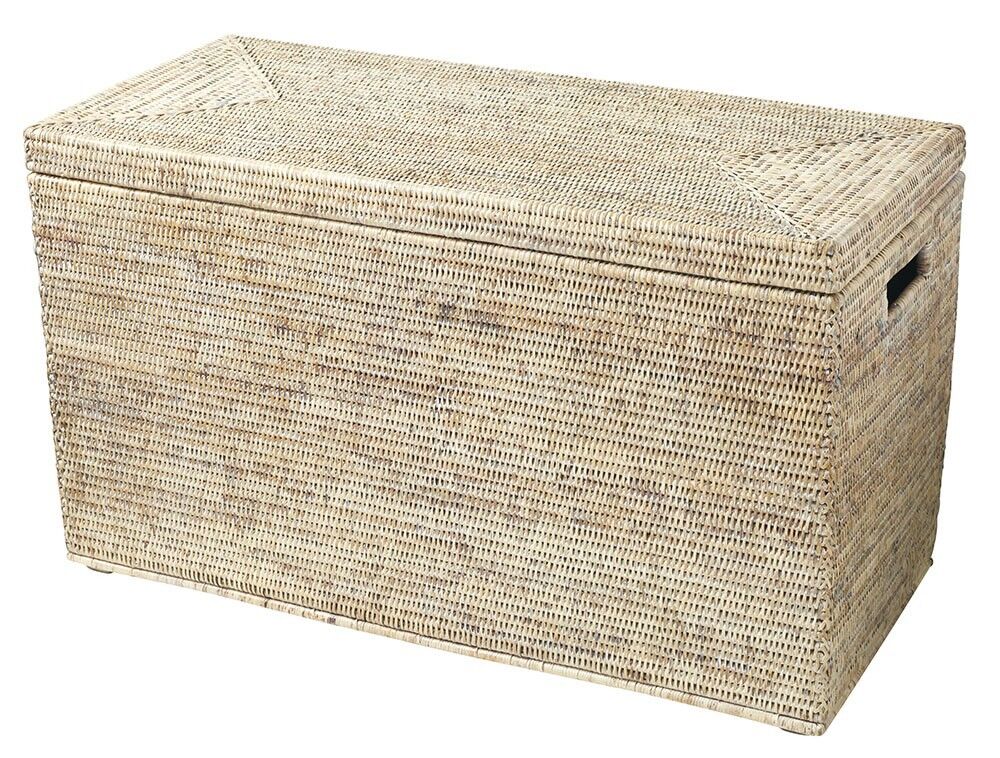 Scatola in legno rinforzato Ketch Limed bianco