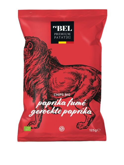 ReBEL chips premium & bio - paprika fumé 125g*
