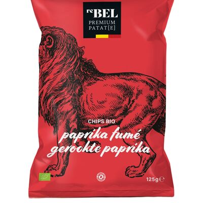 Patatas fritas orgánicas y premium ReBEL - pimentón ahumado 125g*