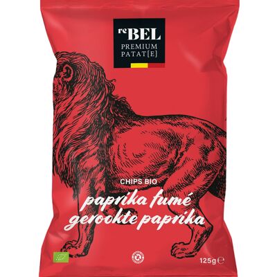 ReBEL premium & organic crisps - smoked paprika 125g*