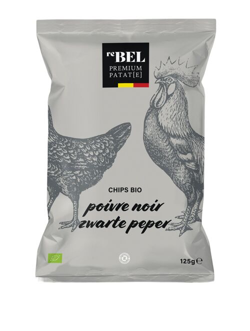 ReBEL chips premium & bio - poivre noir 125g*