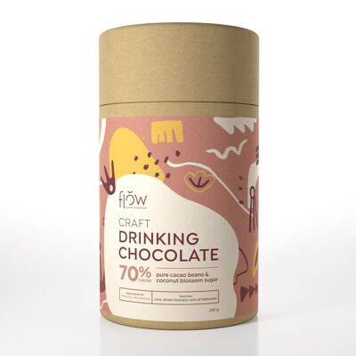 70% Single Origin Pure Trinkschokolade, Nicaragua. Kakaobohne in die Tasse.