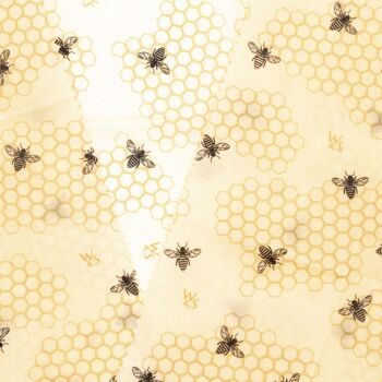 Wraps alimentaires à la cire d'abeille - motif nid d'abeille - 1 paquet (emballage à pain XL) 2