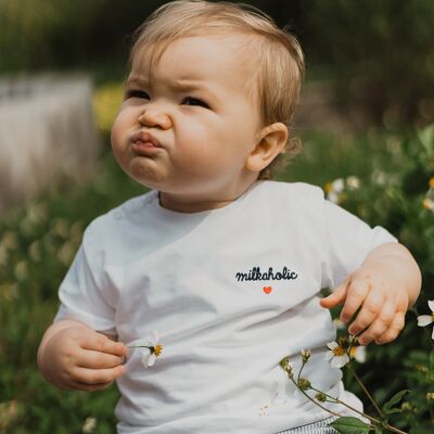 Organic Baby T-shirt - Milkaholic