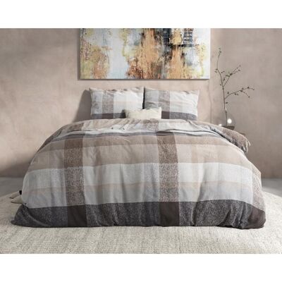 DBO DH Flannel Thor Taupe 240X200/220 + 2 x pillowcases 60x70