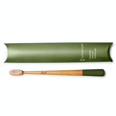 Moss Green Medium Castor Oil bristles x 10