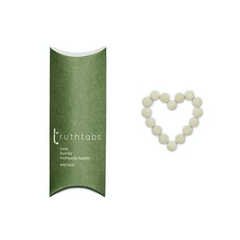 Truthtabs - Comprimés primés de dentifrice à saveur de menthe sauvage. Un mois d'approvisionnement x 20 1