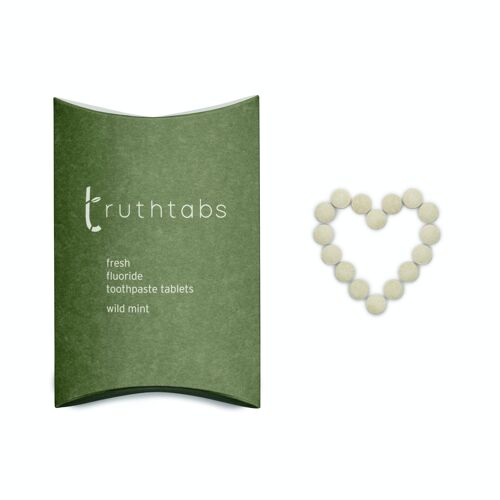 Truthtabs - Award Winning Wild Mint Flavour Toothpaste Tablets. Three Month Supply x 20