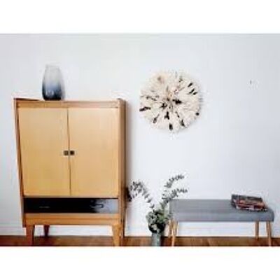 Juju Hut natürlich weiß und beige gesprenkelt 60 cm