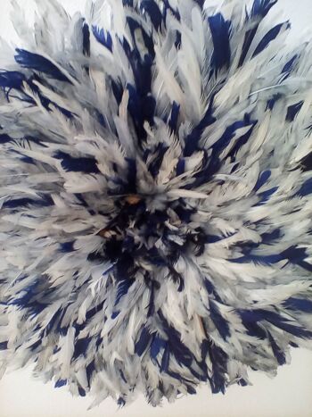 Juju hat moucheté gris bleu marine et blanc 60 cm 3