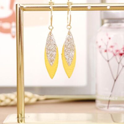 Boucles d'oreilles Bandama - Jaune