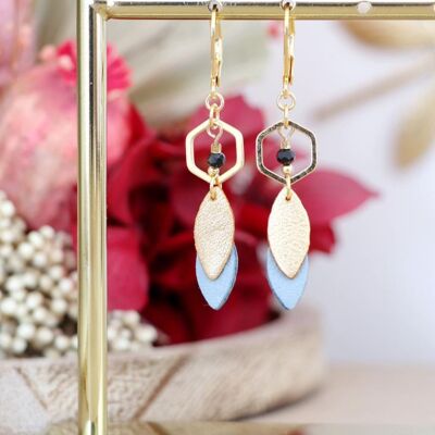 Pendientes June - Azul pastel