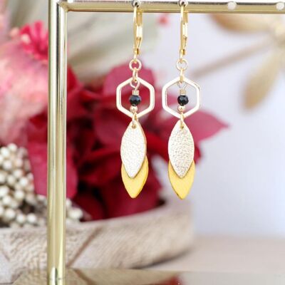 June earrings - Canary