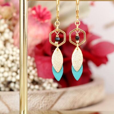 Boucles d'oreilles June - Turquoise