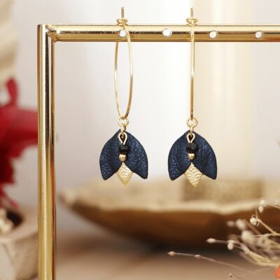 Boucles d'oreilles Koura - Nuit irisée