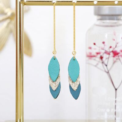 Boucles d'oreilles Volta - Emeraude, Canard