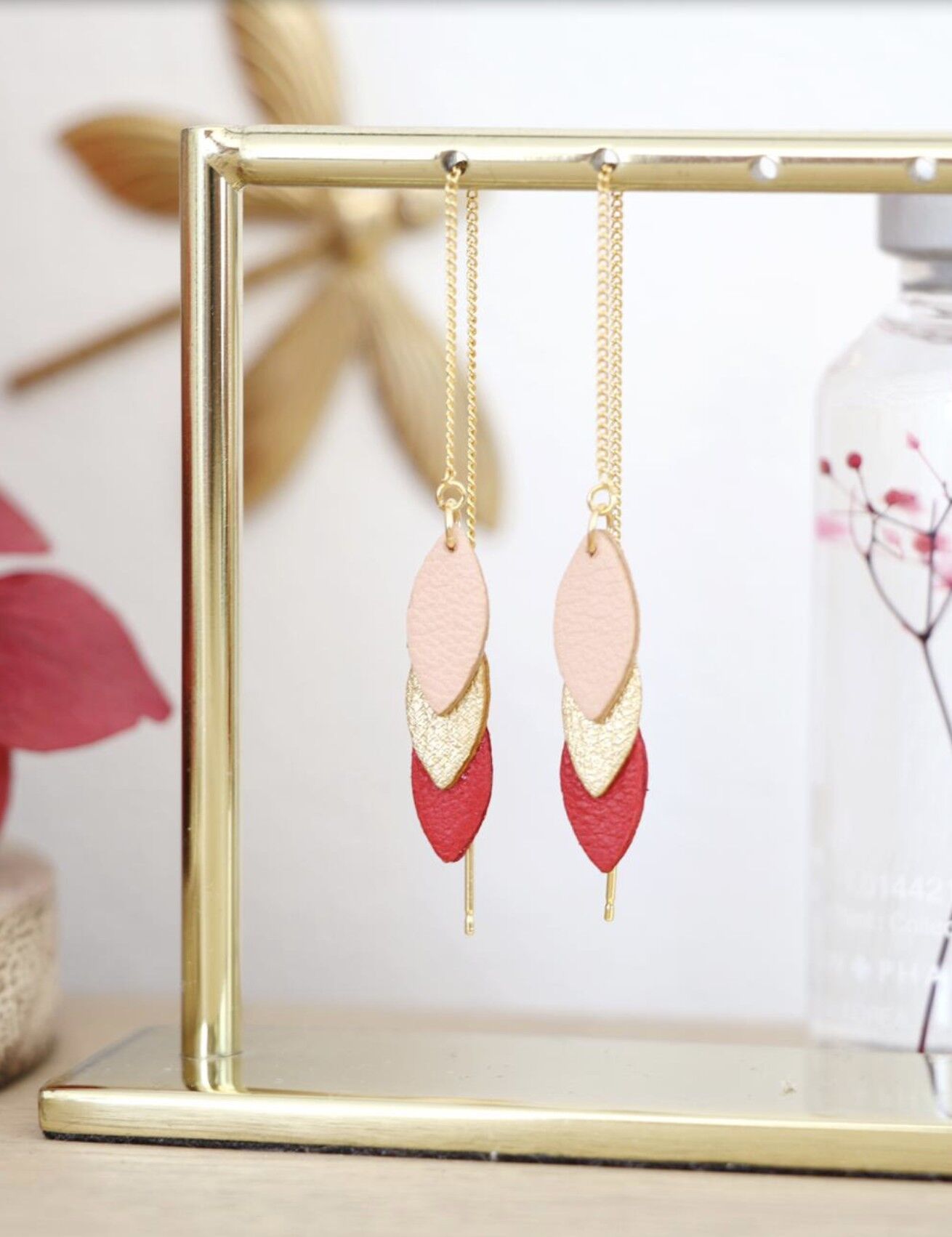 Orecchini Volta - Lampone, Terracotta