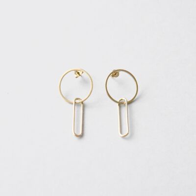 Collection Figures - Boucles d'oreilles - Ovale et rond