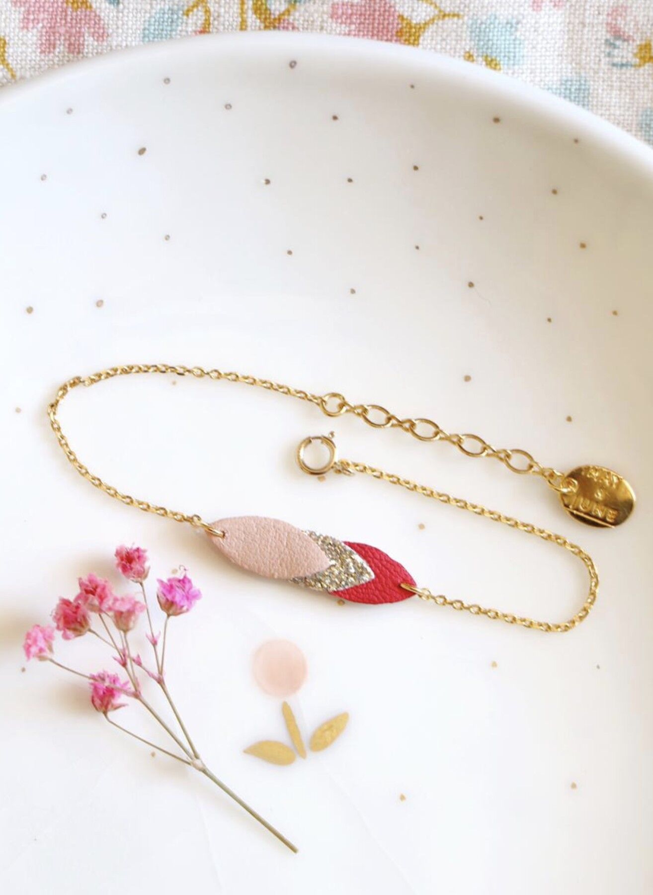 Volta Armband - Himbeere, Terrakotta