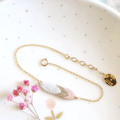 Pulsera Volta - Blanco, Terracota