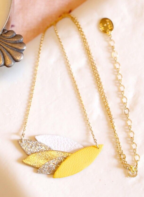 Collana Mackenzie - Canarino, Bianco