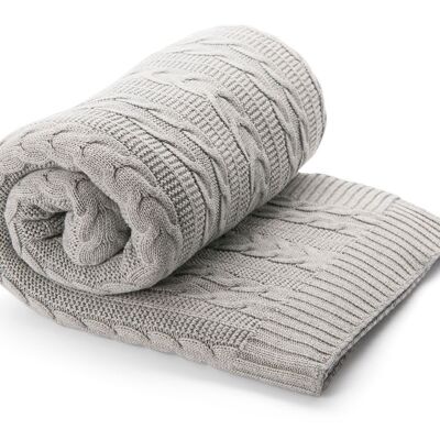 Blanket, grey melange