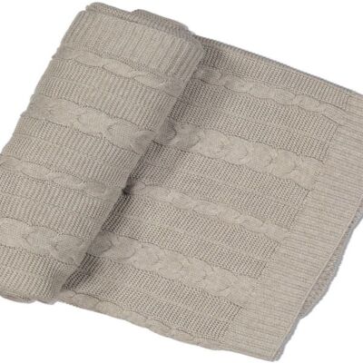 Blanket, beige melange