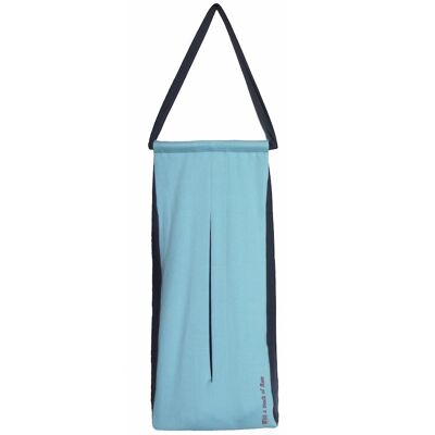 Diaper bag / storage bag, turquoise - navy