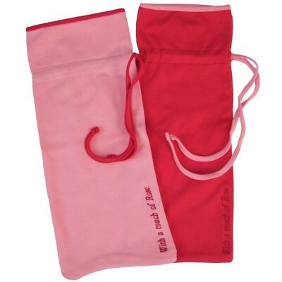 Warm water bottle bag, fuchsia - pink (in Dutch: kruikzak)