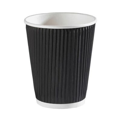 Black Ripple Cups 16oz (500 pack) / SKU021