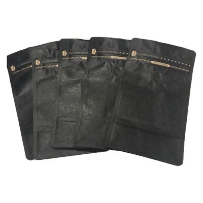 250g Retail Bags (Kraft Black, 1x5) / SKU069