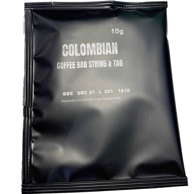 Colombian Coffee Bag String & Tag - 50 Pack / SKU076