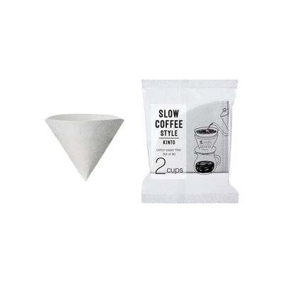 Kinto SCS-02-CP-60 Cotton Paper Filter 2 Cups / SKU084