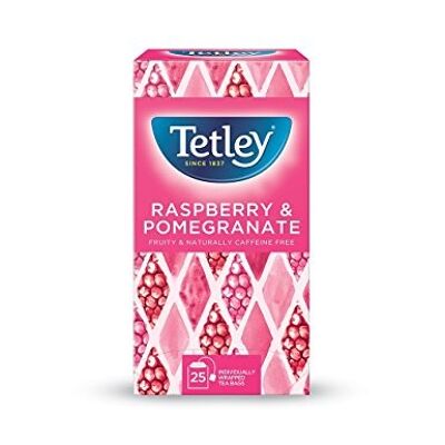 Tetley Raspberry & Pomegranate Tea (1x25 envelopes) / SKU210