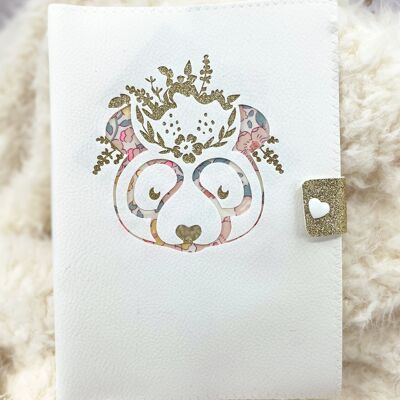 Protege carnet de sante panda blanc