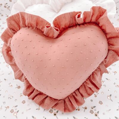 Caja de Nacimiento Corazón Rosa Viejo