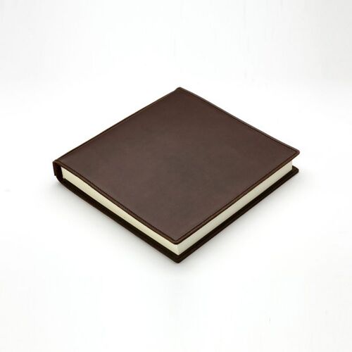 Carnet de note / Livre d'or cuir S - Chocolat