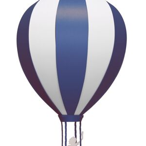 Lampe suspension enfant montgolfiere bleue