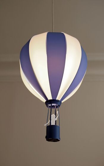 Lampe suspension enfant montgolfiere bleue 4