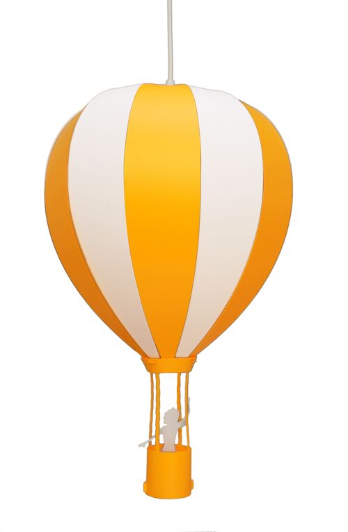 Lampe suspension enfant montgolfiere mangue
