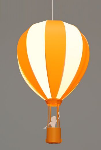 Lampe suspension enfant montgolfiere mangue 4