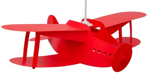 Lampe suspension enfant AVION ROUGE