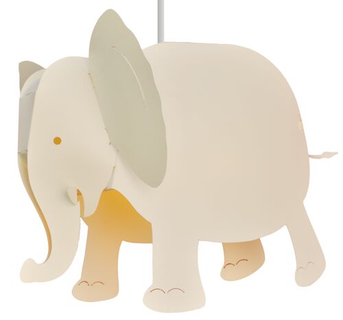 Lampe suspension enfant elephant ivoire