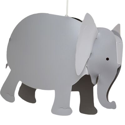 Lampe suspension enfant elephant gris