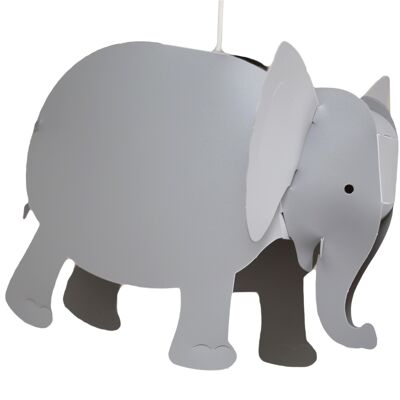 Lampe suspension enfant elephant gris