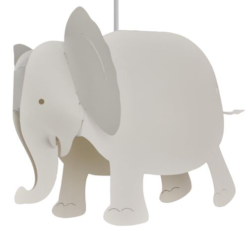 Lampe suspension enfant elephant blanc