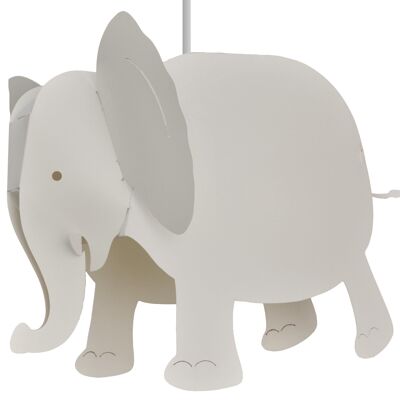Lampe suspension enfant elephant blanc