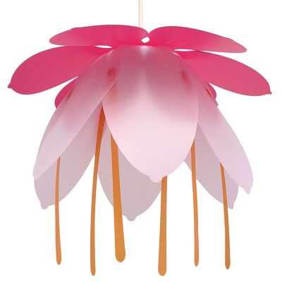 Lampe suspension enfant fleur fushia et rose